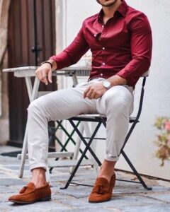 White Pant Matching Shirt