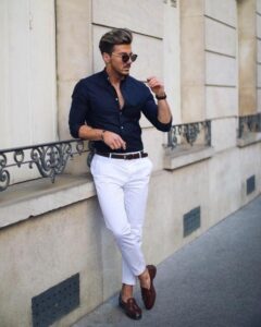 White Pant Matching Shirt