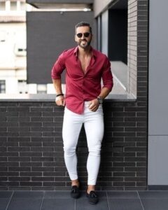 White Pant Matching Shirt